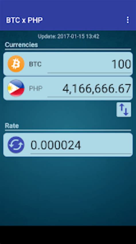 Convert Bitcoin to Philippine Piso .